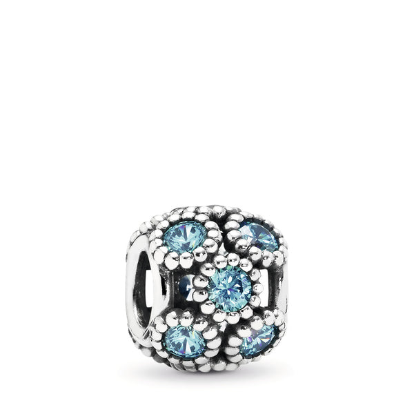 Teal Studded Circles Openwork Charm