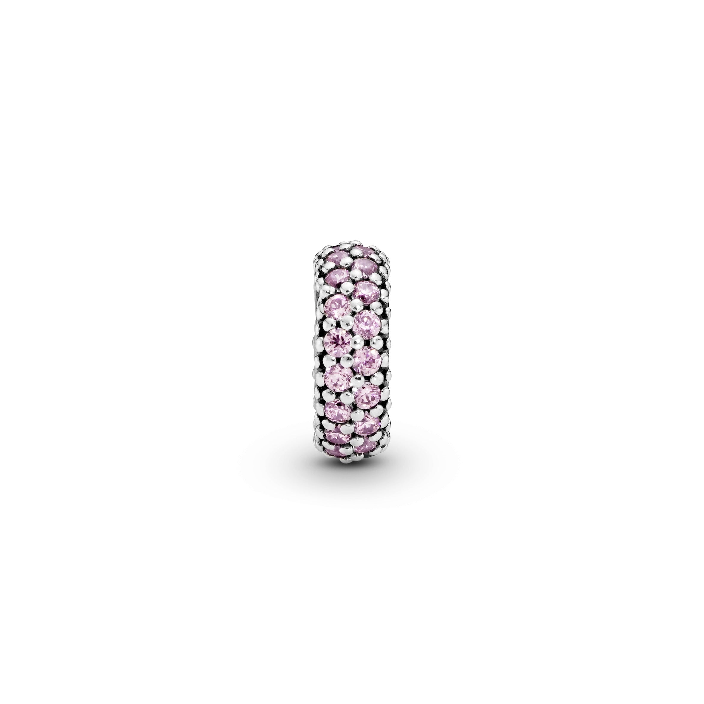 Pink Sparkle Spacer Charm