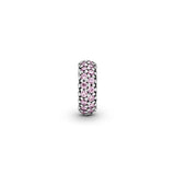 Pink Sparkle Spacer Charm