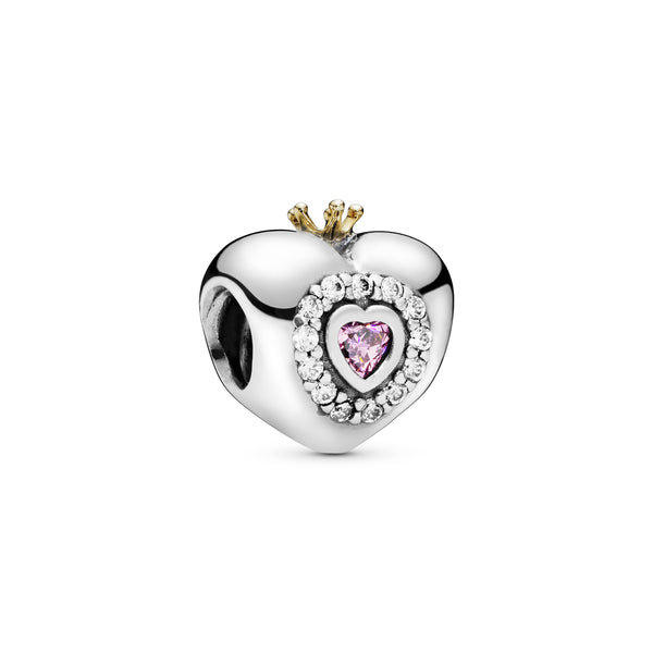 Pink Princess Heart Charm