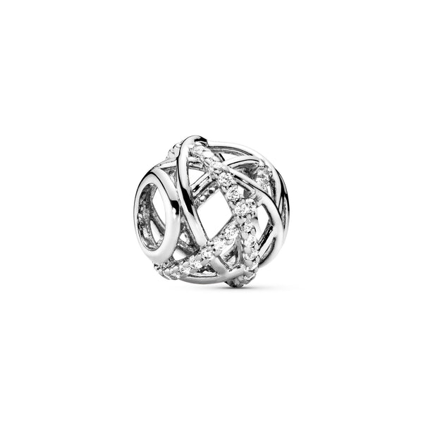 Sparkling Lines Openwork Charm