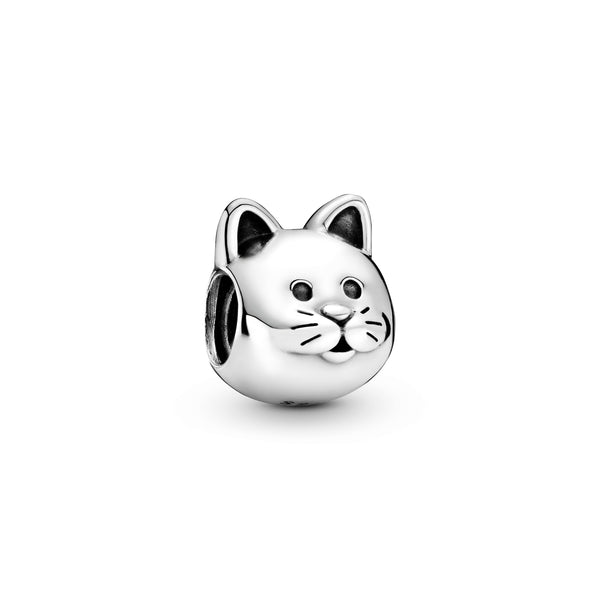 Cat silver charm