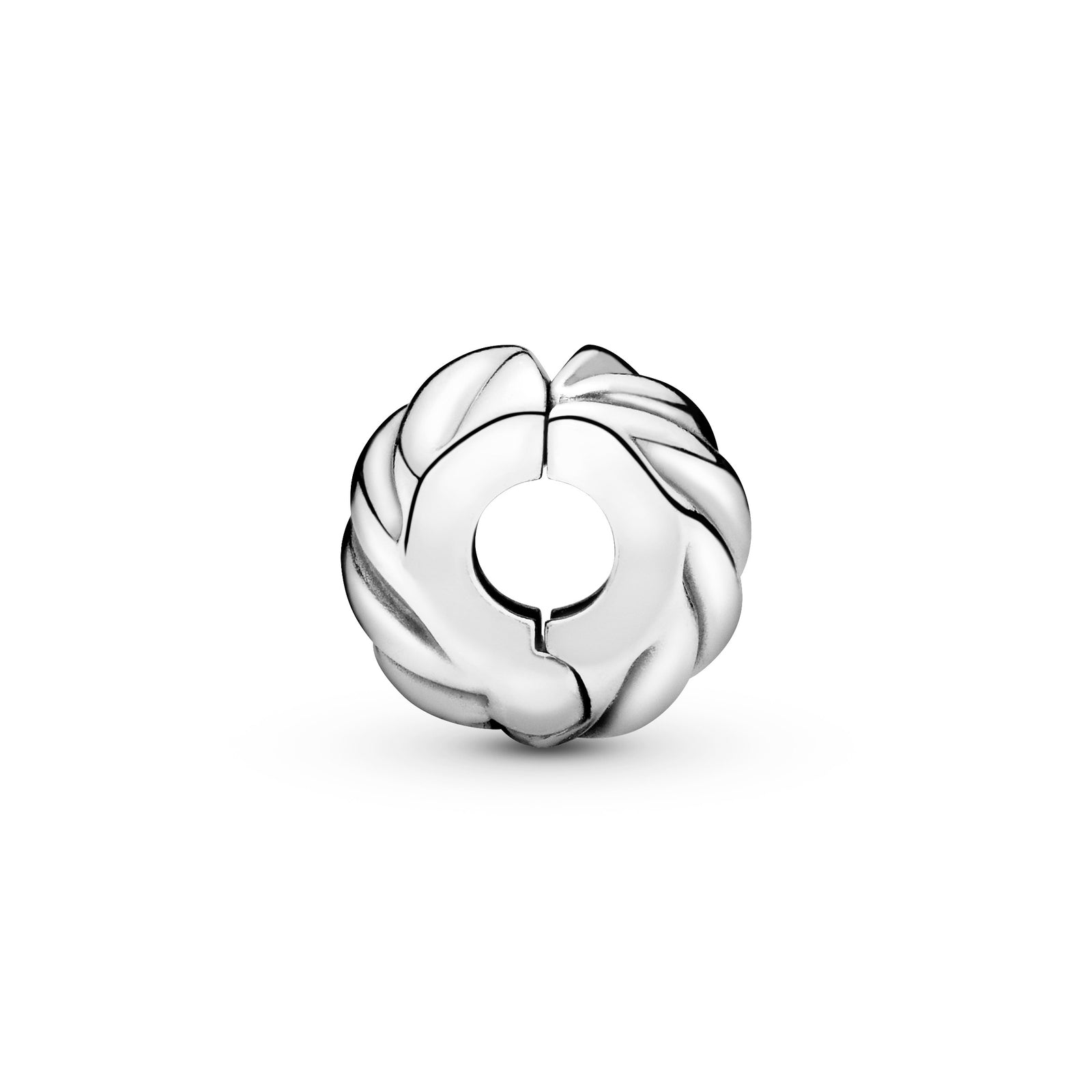 Abstract silver clip Pandora Jordan