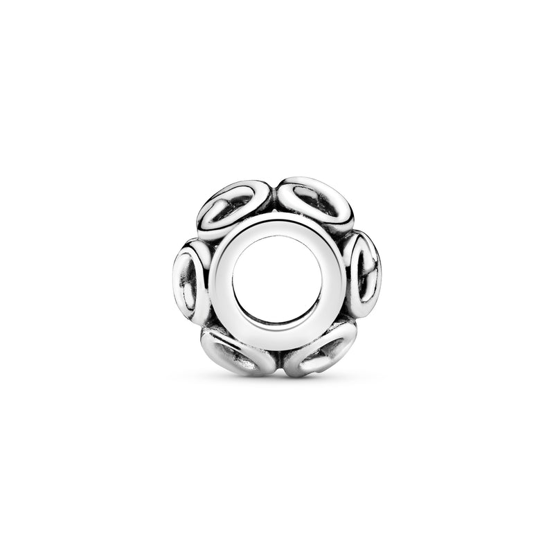 Infinity silver charm