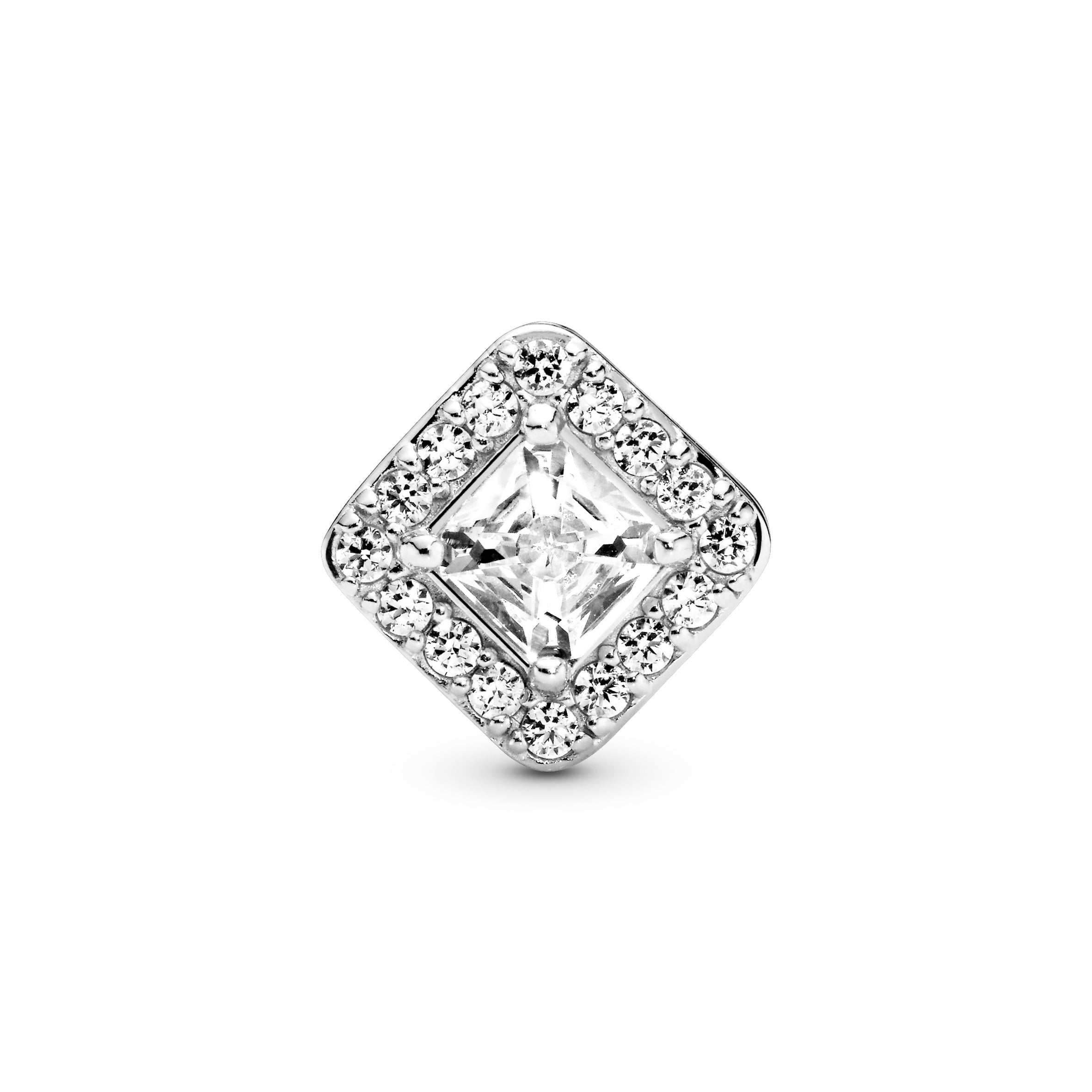 Square Sparkle Halo Charm
