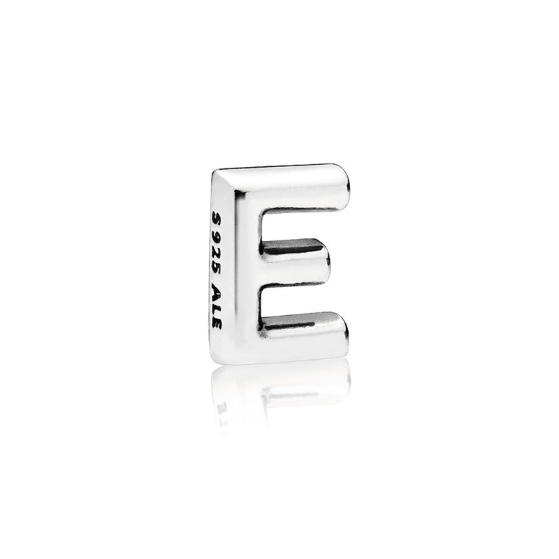 Letter E silver petite element