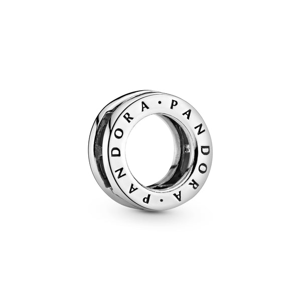 PANDORA Reflexions logo silver clip charm