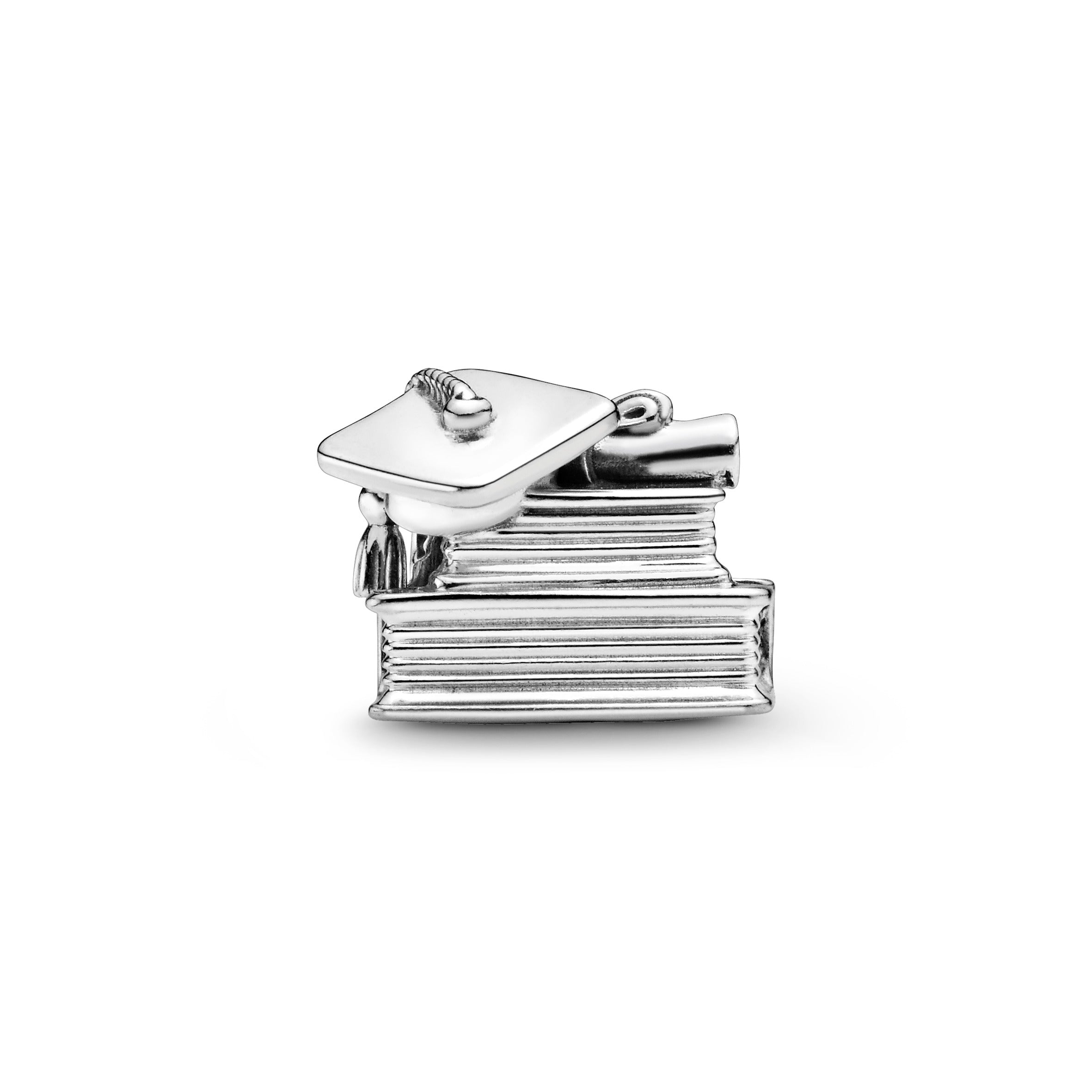 Graduation silver charm