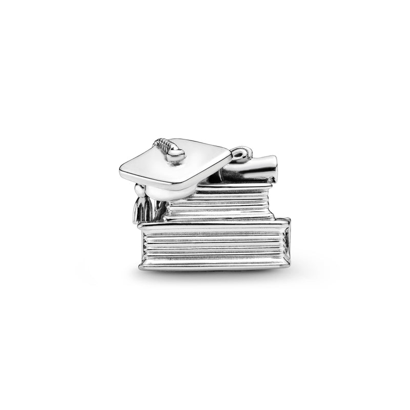 Graduation silver charm
