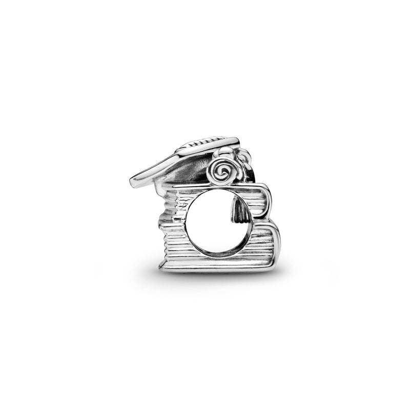 Graduation silver charm