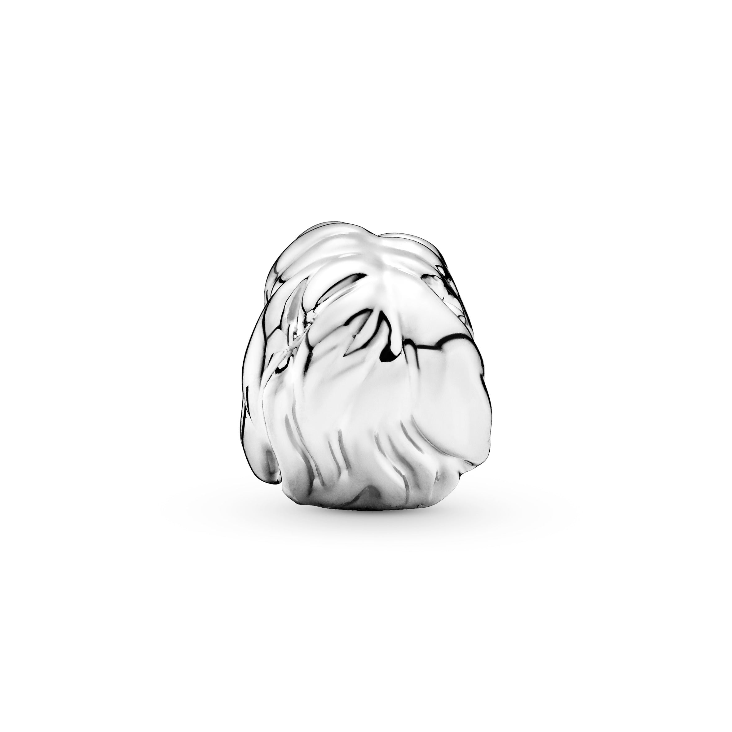 Disney Simba silver charm with black and brown enamel