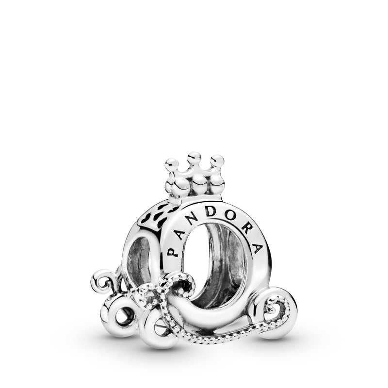 Crown O carriage sterling silver charm