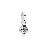 Bee sterling silver dangle charm