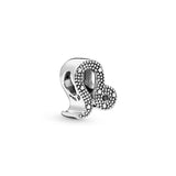 Leo sterling silver charm with clear cubic zirconia