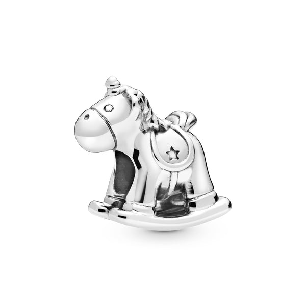 Rocking horse sterling silver charm