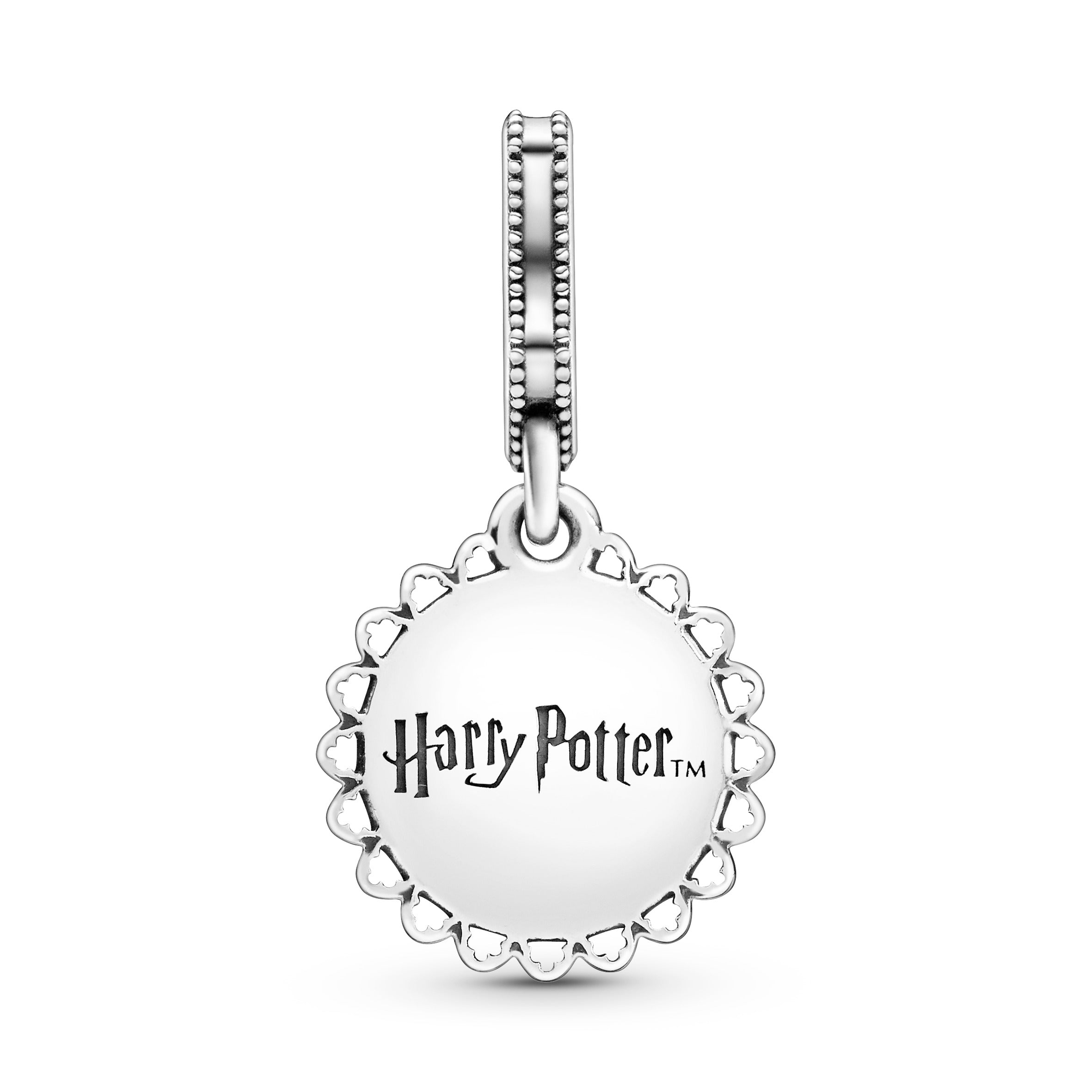 Harry Potter, Slytherin sterling silver dangle with green crystal