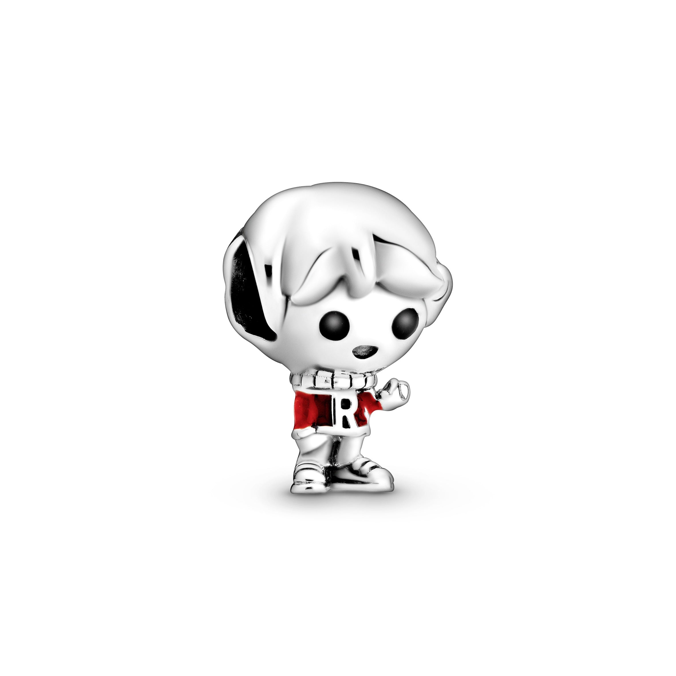 Harry Potter, Ron Weasley sterling silver charm with black and red enamel