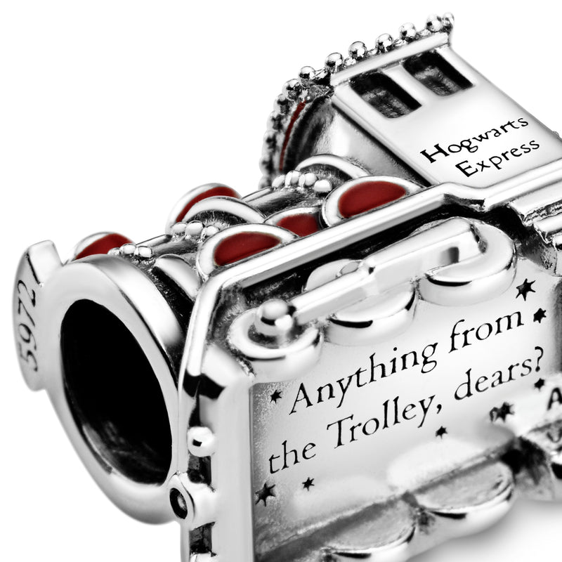 Harry Potter, Hogwarts Express sterling silver charm with red enamel