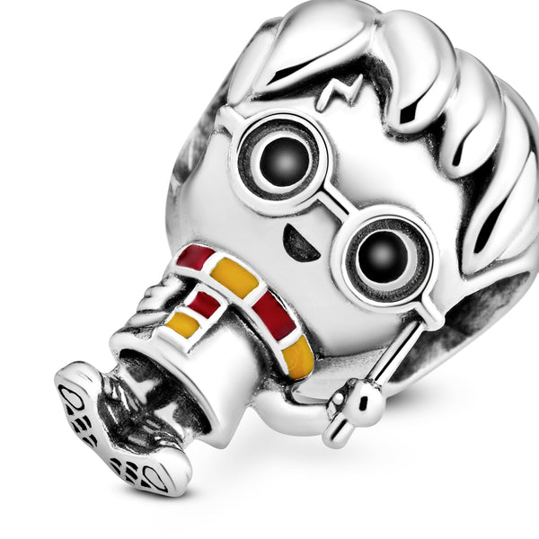 Harry Potter, Harry Potter sterling silver charm with black, yellow and red enamel