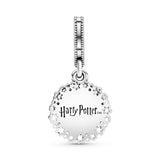 Harry Potter, Gryffindor sterling silver dangle with red cubic zirconia