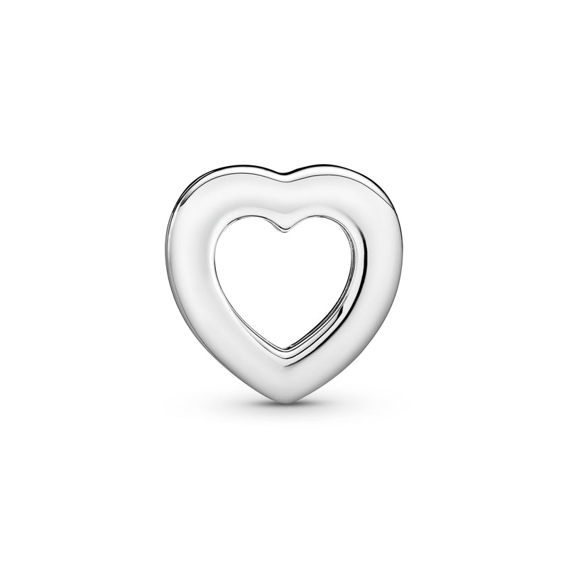 Heart sterling silver clip charm