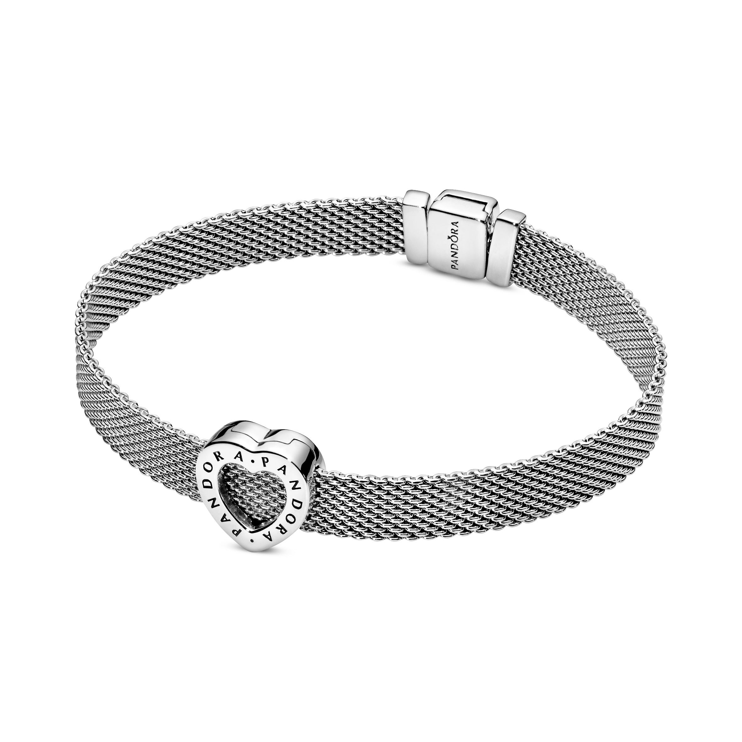 Heart sterling silver clip charm