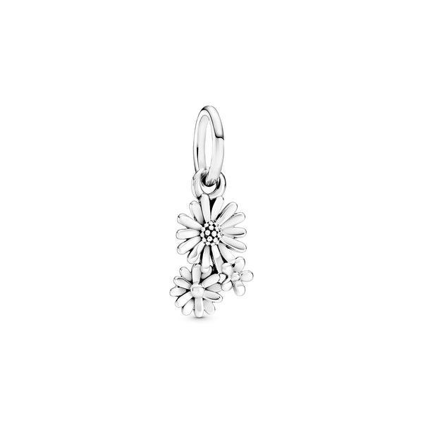 Daisy Flower Bouquet Dangle Charm