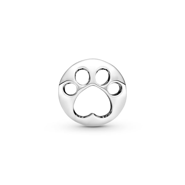 Openwork Paw Print Charm
