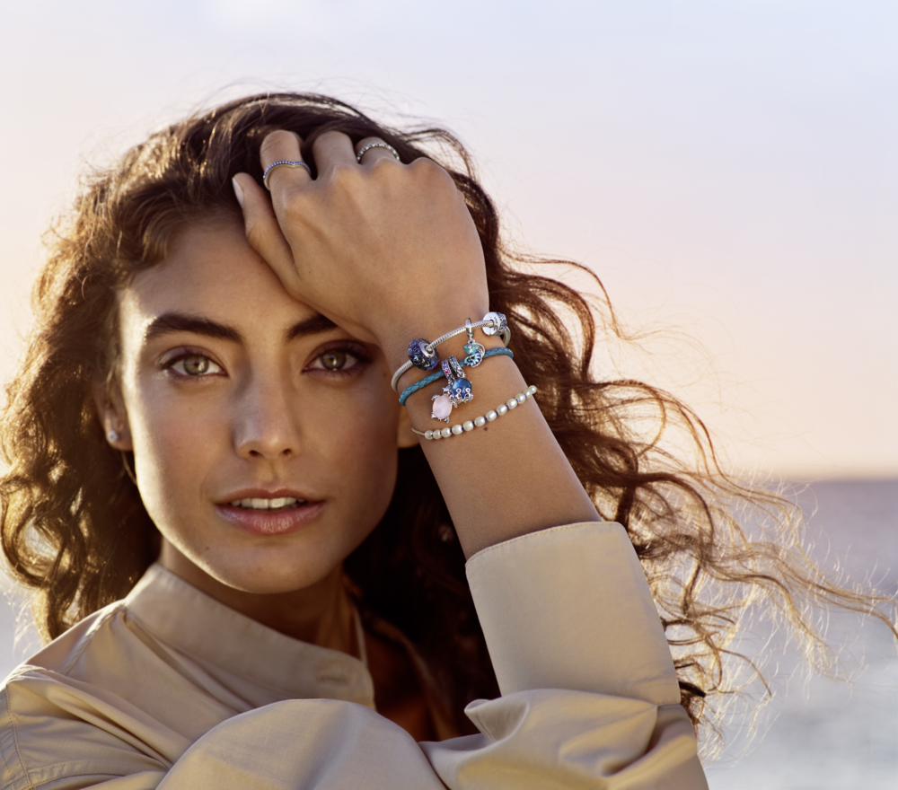 Pandora Moments Tropical Starfish & Shell Clip Charm