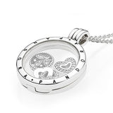 Petite elements pack in silver with heart with clear CZ, interlocked hearts with clear CZ and family tree with clear CZ