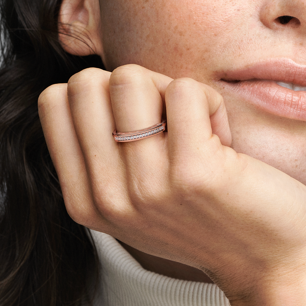 Signature ring pandora shop