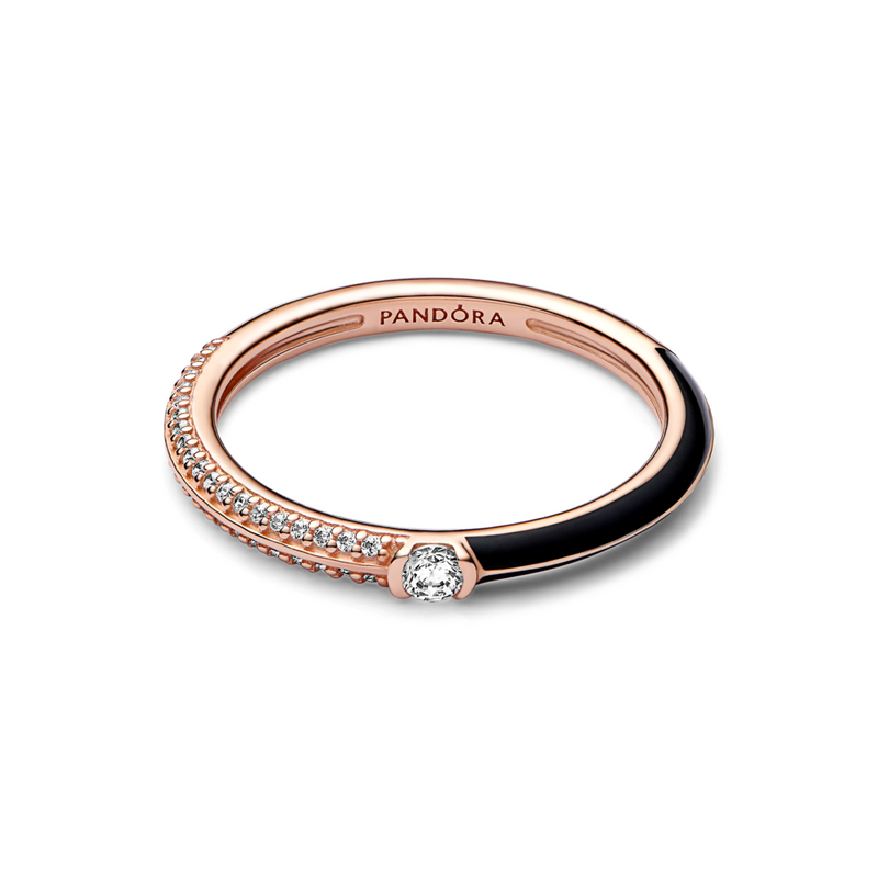 192528c01 Pandora ME Pavé & Black Dual Ring – Pandora Jordan