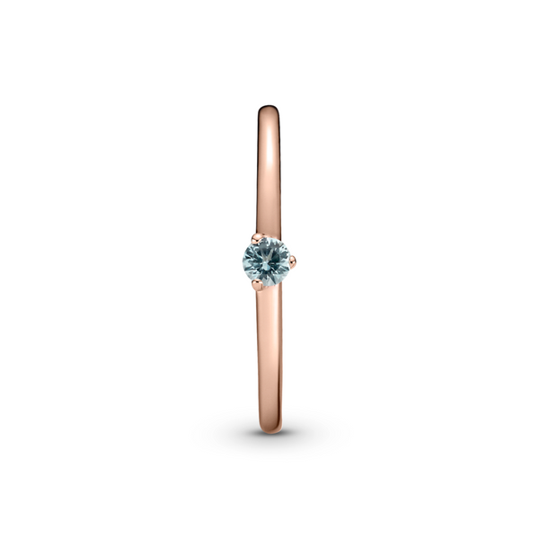 Light Blue Solitaire Ring