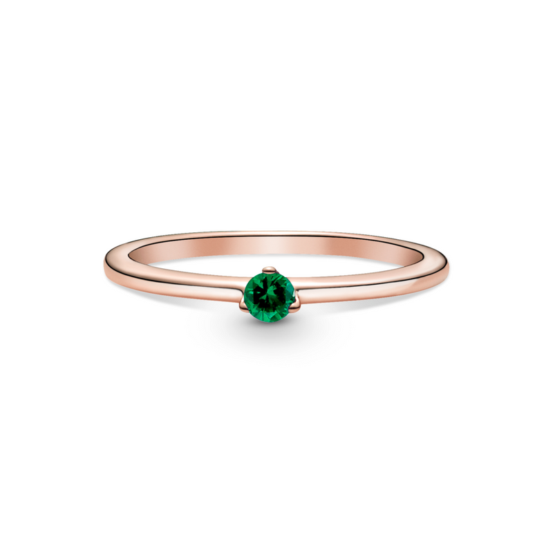 Green Solitaire Ring