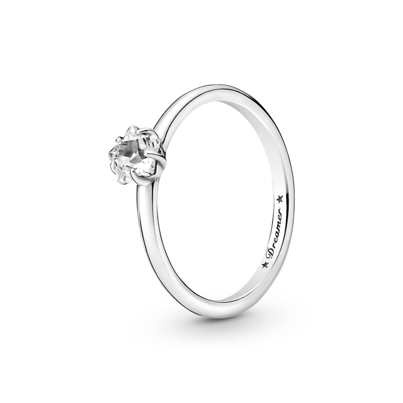 Celestial Sparkling Star Solitaire Ring