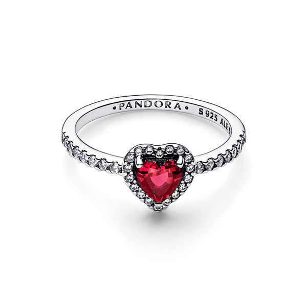 Elevated Red Heart Ring Pandora Jordan