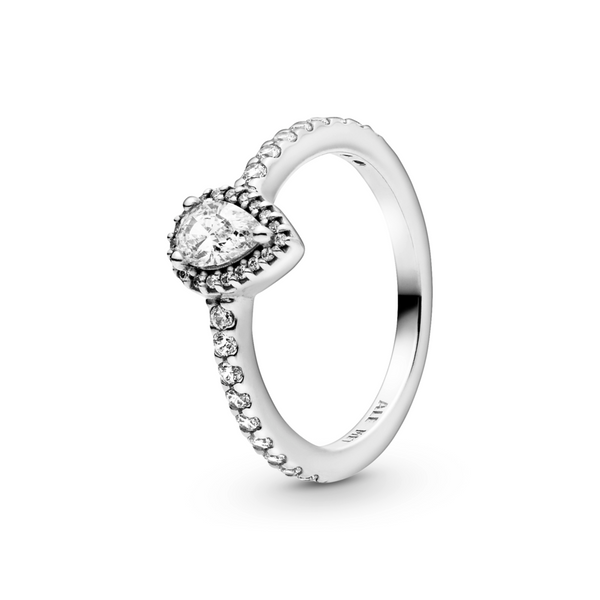 Classic Sparkle Halo Ring