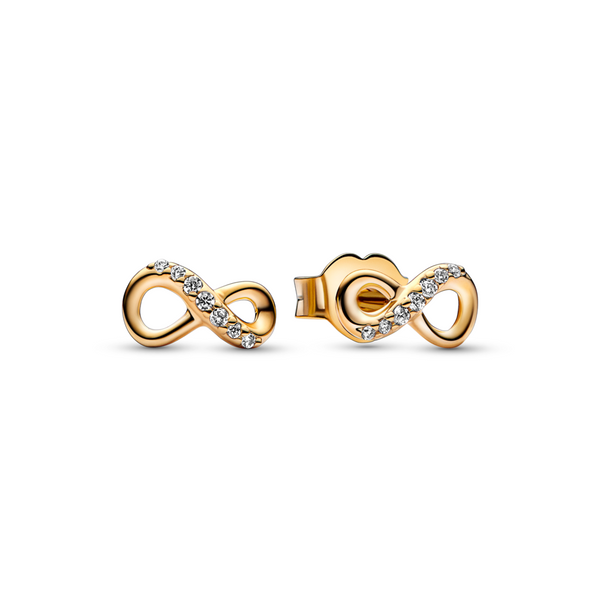 Sparkling Infinity Stud Earrings – Pandora Jordan