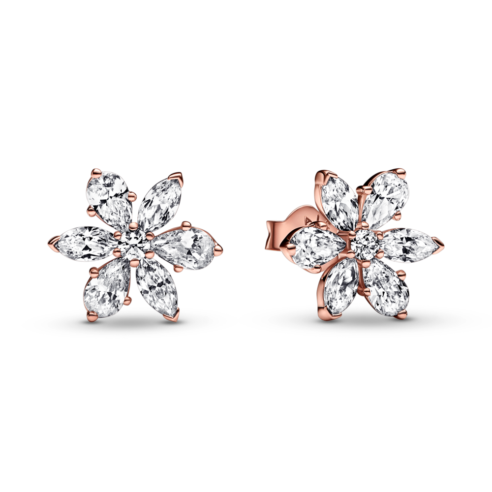 Pandora Timeless Sparkling Herbarium Cluster Stud Earrings