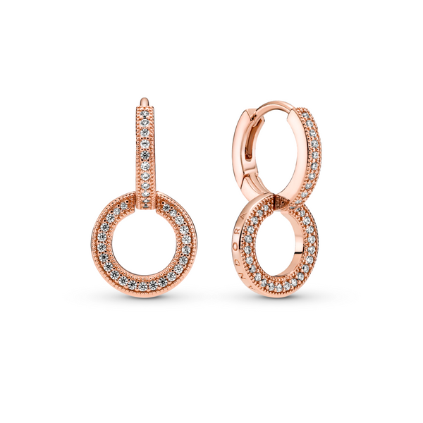 Sparkling Double Hoop Earrings