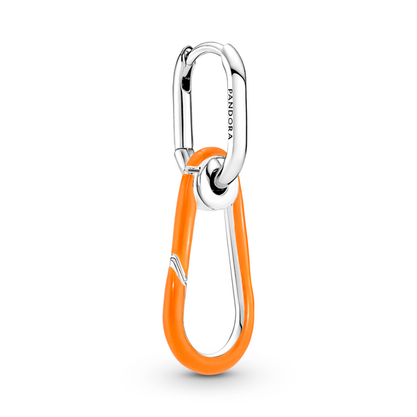 Pandora ME Bright Orange Hoop Link Earring