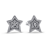 Celestial Asymmetric Star Stud Earrings