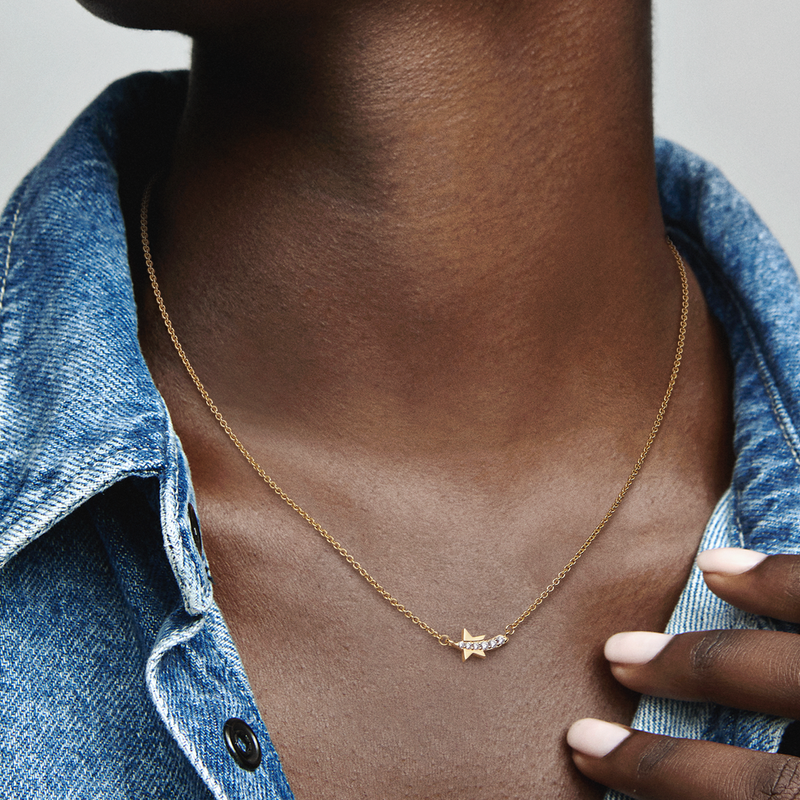 Shooting Star Pavé Collier Necklace