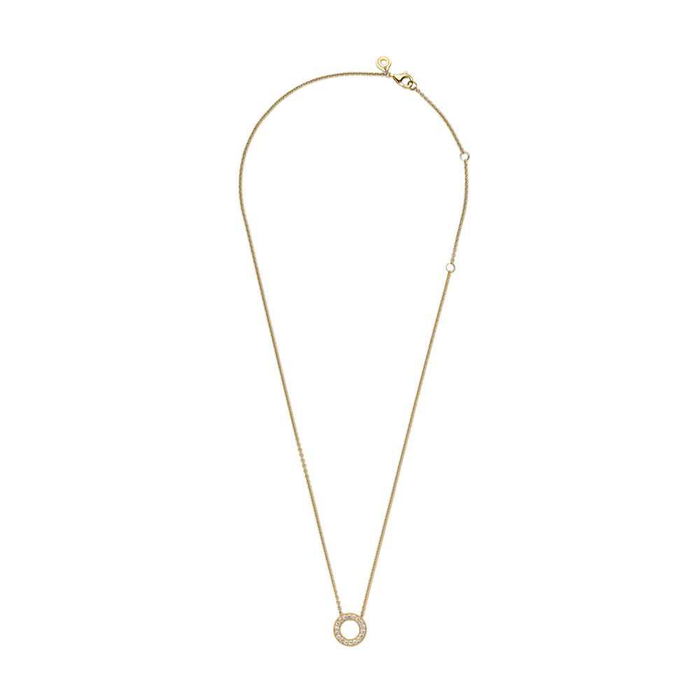 Pandora Logo Pavé Circle Collier Necklace – Pandora Jordan