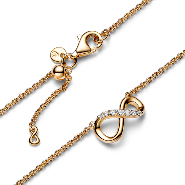 Pandora | Jewelry | Pandora Moments Studded Chain Infinity Necklace 925  Sterling Silver Nwot | Poshmark