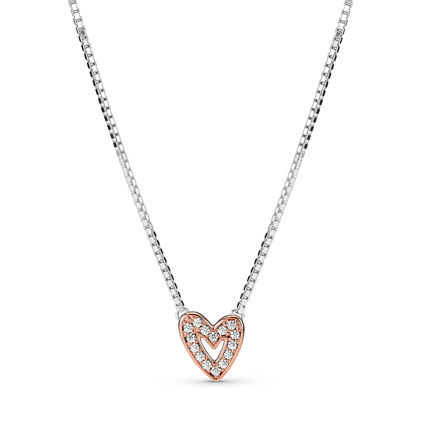 Pandora heart deals pendant necklace