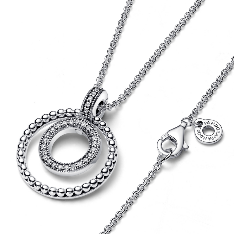 Pandora Signature Pav Beads Pendant Necklace Pandora Jordan