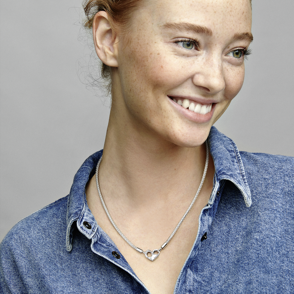 Pandora Moments Studded Chain Necklace