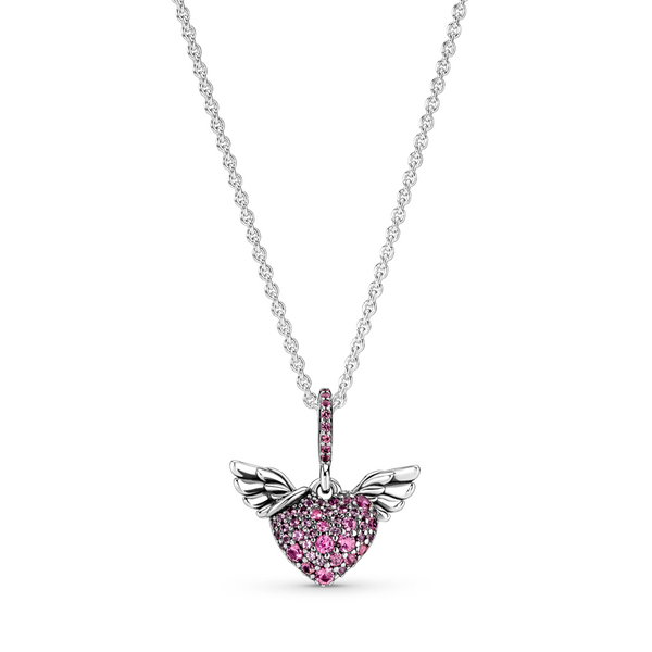Heart and wings necklace online