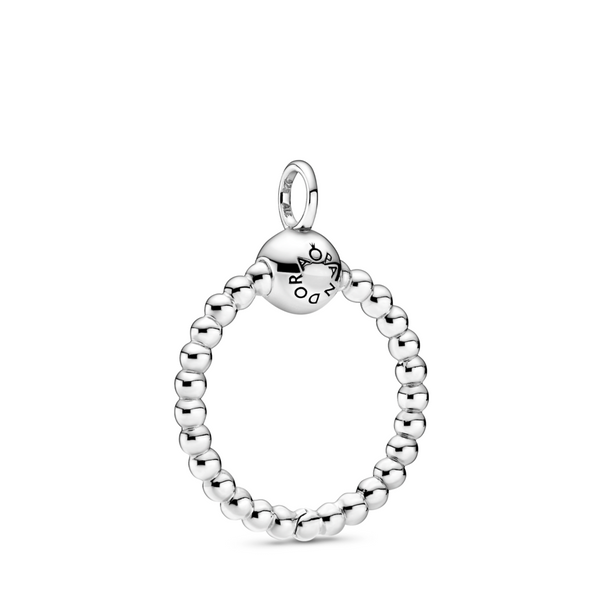 Pandora Moments Small Beaded O Pendant